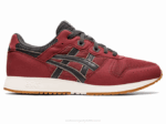 Asics lyte clásico camiseta roja gris obsidiana rendimiento y estilo