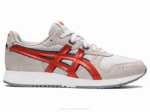 Asics lyte clásico zapatillas arcilla gris roja glaciar