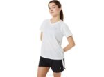 Asics lyte cuello en v mujer blanco brillante estilo cómodo