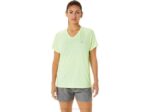 Asics lyte cuello en v mujer brezo amarillo estilo cómodo