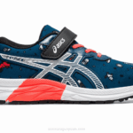 Asics Mako Azul Blanco Zapatillas Preescolar Divertidas