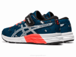 Asics Mako Azul Blanco Zapatillas Preescolar Divertidas - Image 3