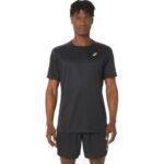 Asics malla corta rendimiento negro Lite Show 2LVJ120