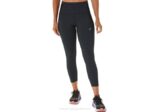 Asics mallas 7/8 ajustadas para mujer negro brezo rendimiento