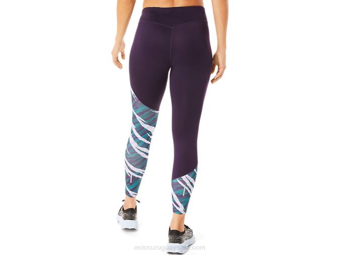 Asics Mallas 7/8 Camo Salvaje Mujer Pantalla de Noche Pino Aterciopelado - Image 2