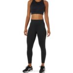 Asics mallas 7/8 mujer rendimiento negro estilo fitness