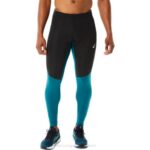 Asics mallas de invierno hombre terciopelo negro alto rendimiento