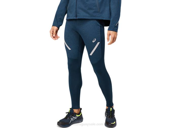 Asics mallas de invierno ligeras para hombre azul francés deportivas - Image 1