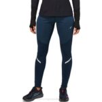 Asics mallas de invierno lite-show mujer azul francés deportivas