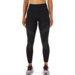 Asics Mallas de Mujer Rendimiento Negro Gris Estilo y Comodidad