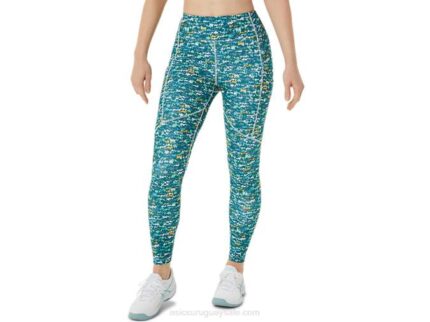 Asics Mallas Estampadas Mujer Cepillado AOP Mar Relajante