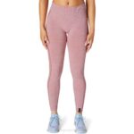Asics mallas sin costuras mujer rosa ahumado estilo y confort