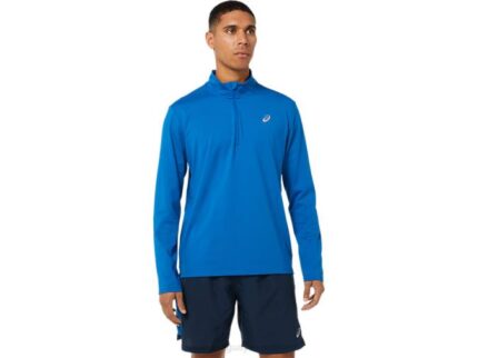 Asics media cremallera hombre lago peligro verde lista para usar