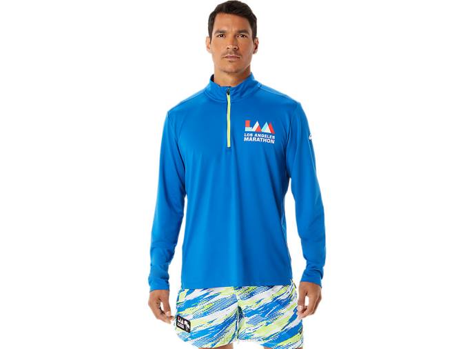 Asics media cremallera hombre lago peligro verde lista para usar - Image 1