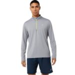 Asics media cremallera hombre lista para usar yeso lago