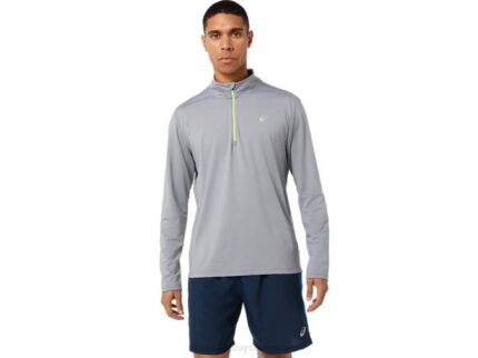 Asics media cremallera hombre lista para usar yeso lago
