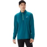 Asics media cremallera hombre terciopelo verde lista para usar