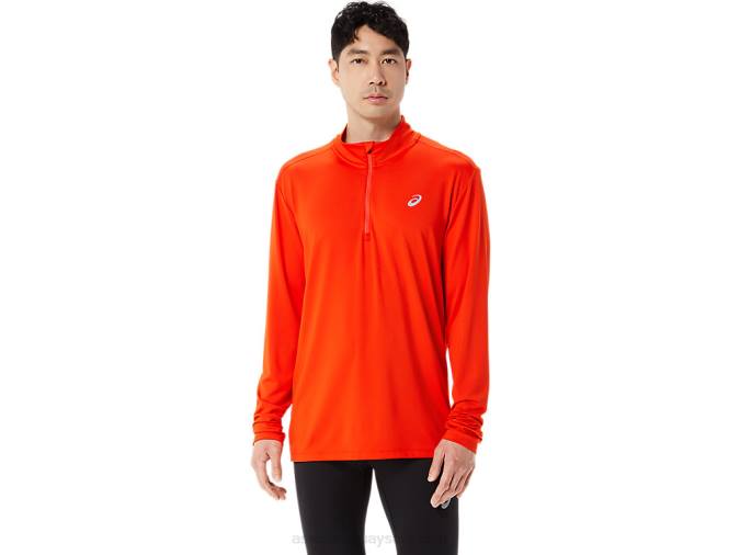 Asics media cremallera hombre tomate cherry lista para usar - Image 1