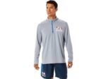 Asics media cremallera hombre yeso lago lista para usar
