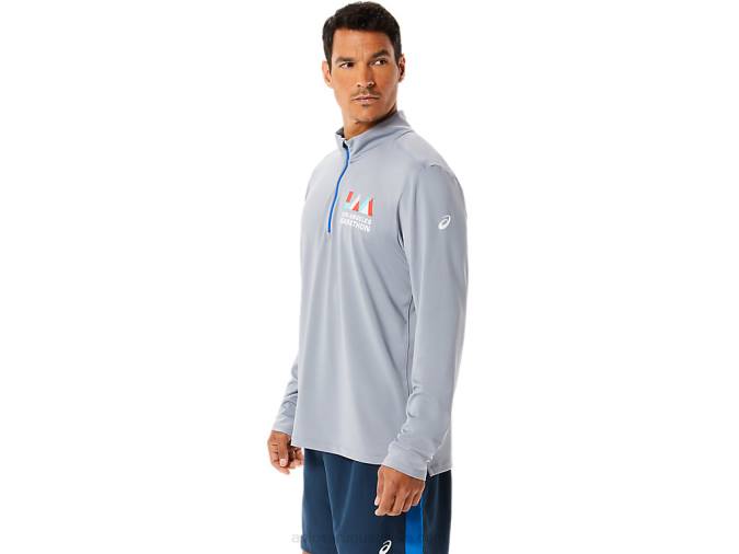Asics media cremallera hombre yeso lago lista para usar - Image 3