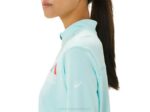 Asics media cremallera lista mujer azul claro azul francés estilo y comodidad - Image 4