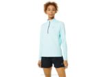 Asics Media Cremallera Mujer Azul Claro Estilo y Comodidad