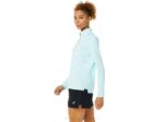 Asics Media Cremallera Mujer Azul Claro Estilo y Comodidad - Image 3