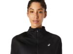 Asics Media Cremallera Mujer Rendimiento Negro Thermopolis - Image 4