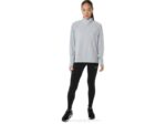 Asics media cremallera mujer thermopolis gris claro estilo moderno - Image 4