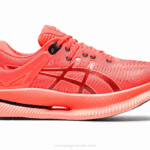Asics metaride zapatillas amanecer rojo medianoche rendimiento máximo