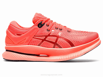 Asics metaride zapatillas amanecer rojo medianoche rendimiento máximo