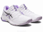 Asics Netburner Balístico FF 3 Zapatillas Blanco Violeta Rendimiento - Image 2