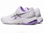 Asics Netburner Balístico FF 3 Zapatillas Blanco Violeta Rendimiento - Image 3