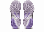 Asics Netburner Balístico FF 3 Zapatillas Blanco Violeta Rendimiento - Image 7