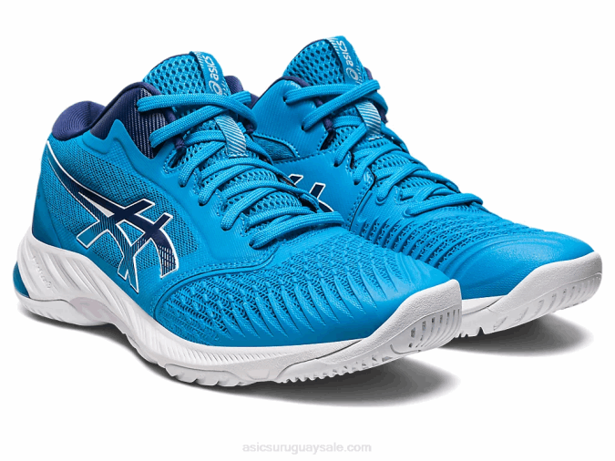 Asics netburner balístico ff mt 3 zapatillas azul isla azul índigo - Image 2