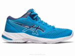 Asics netburner balístico ff mt 3 zapatillas azul isla azul índigo