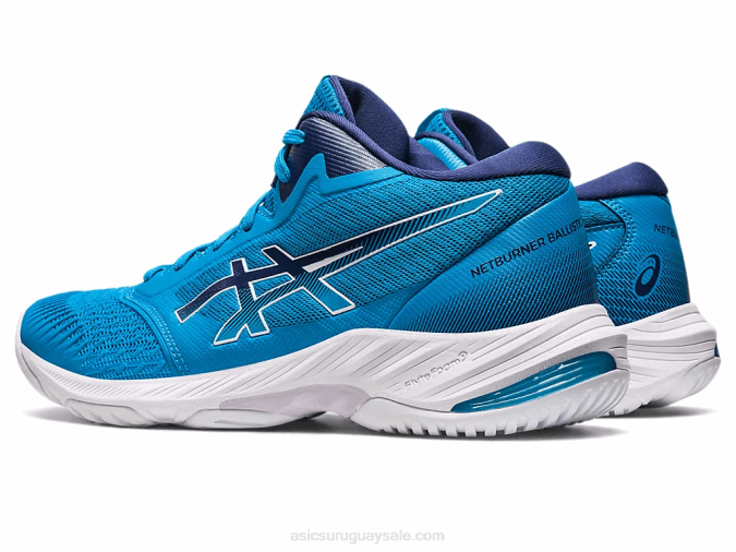 Asics netburner balístico ff mt 3 zapatillas azul isla azul índigo - Image 3