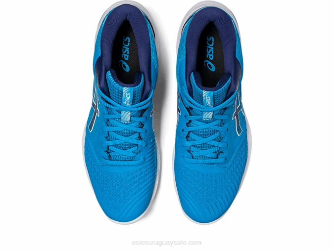 Asics netburner balístico ff mt 3 zapatillas azul isla azul índigo - Image 6