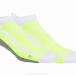 Asics nimbus pestaña única zapatillas blancas amarillas brillantes