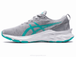 Asics NovaBlast 2 Escuela Primaria Gris Piedmont y Brillo Lavanda - Image 4