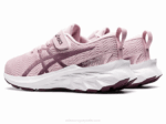 Asics Novablast 2 Zapatillas Infantiles Rosa Plata Ideal para Preescolar - Image 3
