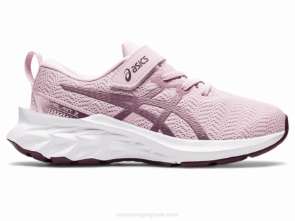 Asics Novablast 2 Zapatillas Infantiles Rosa Plata Ideal para Preescolar