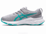 Asics Novablast 2 Zapatillas Preescolar Gris Piedmont Brillo Lavanda - Image 4