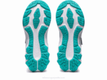 Asics Novablast 2 Zapatillas Preescolar Gris Piedmont Brillo Lavanda - Image 7