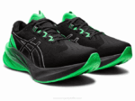 Asics Novablast 3 Lite-Show Zapatillas Negros y Verdes - Image 2