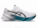 Asics Novablast 3 Platino Zapatillas Blancas y Plateadas