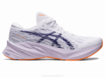 Asics Novablasto 3 Zapatillas Blancas y Azules para Correr