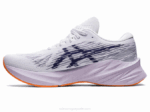 Asics Novablasto 3 Zapatillas Blancas y Azules para Correr - Image 4