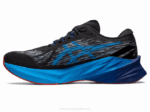 Asics Novablasto 3 Zapatillas Negro Azul Isla Rendimiento Deportivo - Image 4