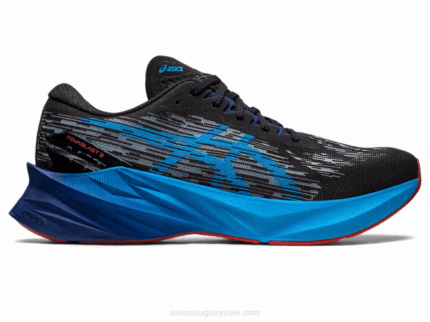 Asics Novablasto 3 Zapatillas Negro Azul Isla Rendimiento Deportivo